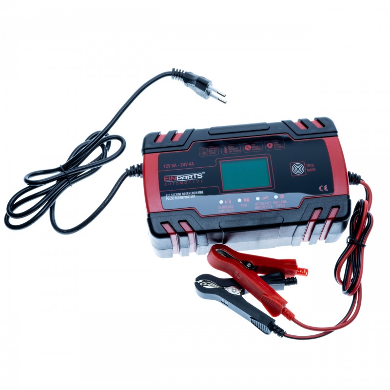 CARREGADOR DE BATERIA INTELIGENTE 12/24V 8A COM FUNÇAO DE REPARAÇAO