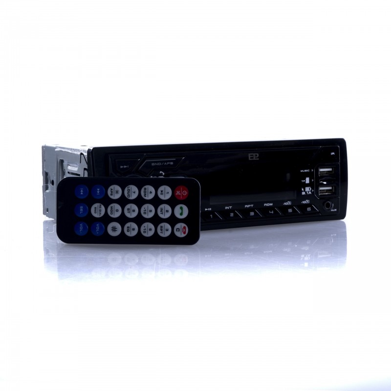 RADIO 1 DIN USB MICRO SD BLUETOOTH COR VERMELHO