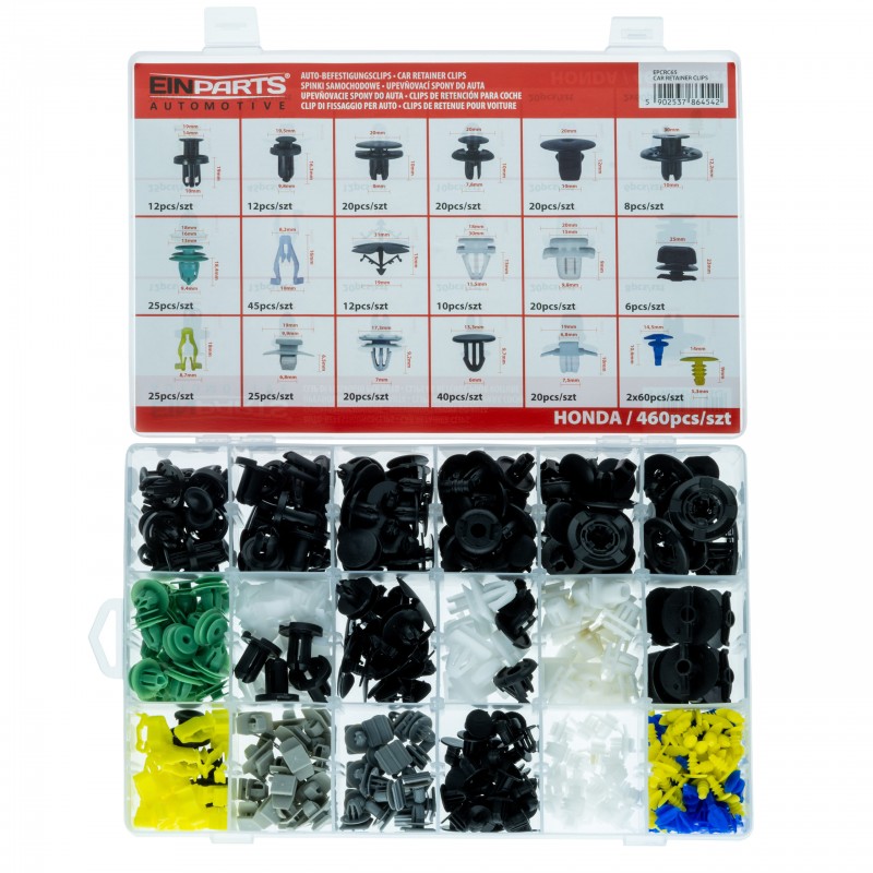 CAIXA DE MOLAS DE FIXAÇAO PARA HONDA  460PCS