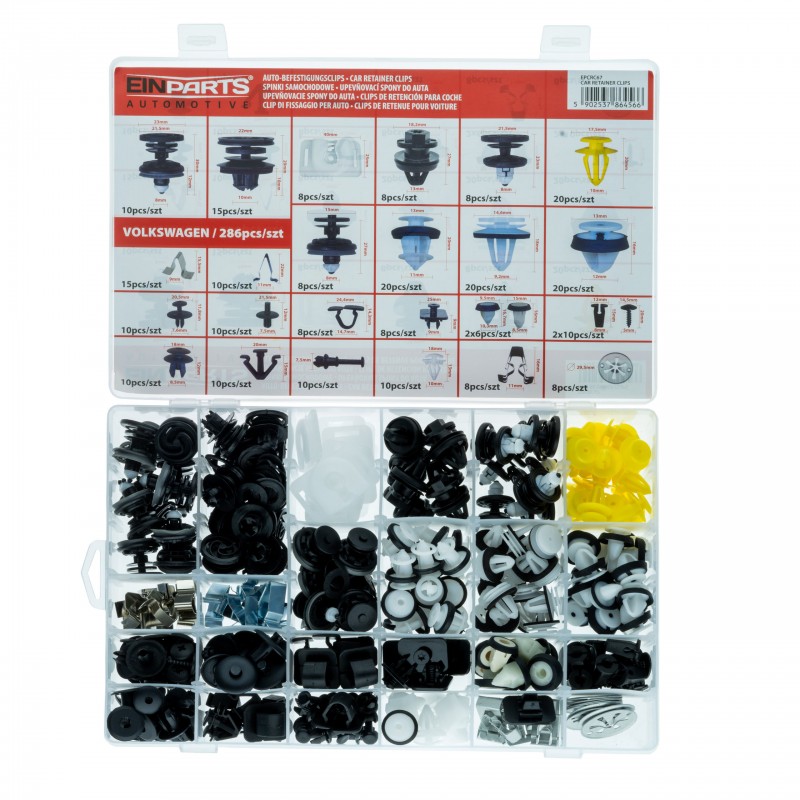 CAIXA DE MOLAS DE FIXAÇAO PARA VW 286PCS