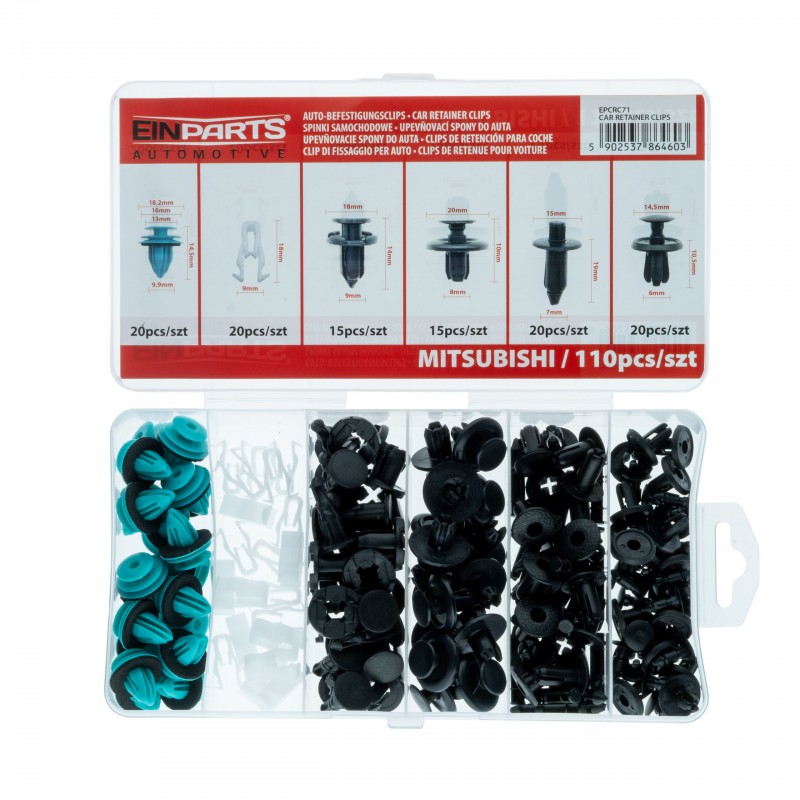 CAIXA DE MOLAS DE FIXAÇAO PARA MITSUBISHI  110PCS