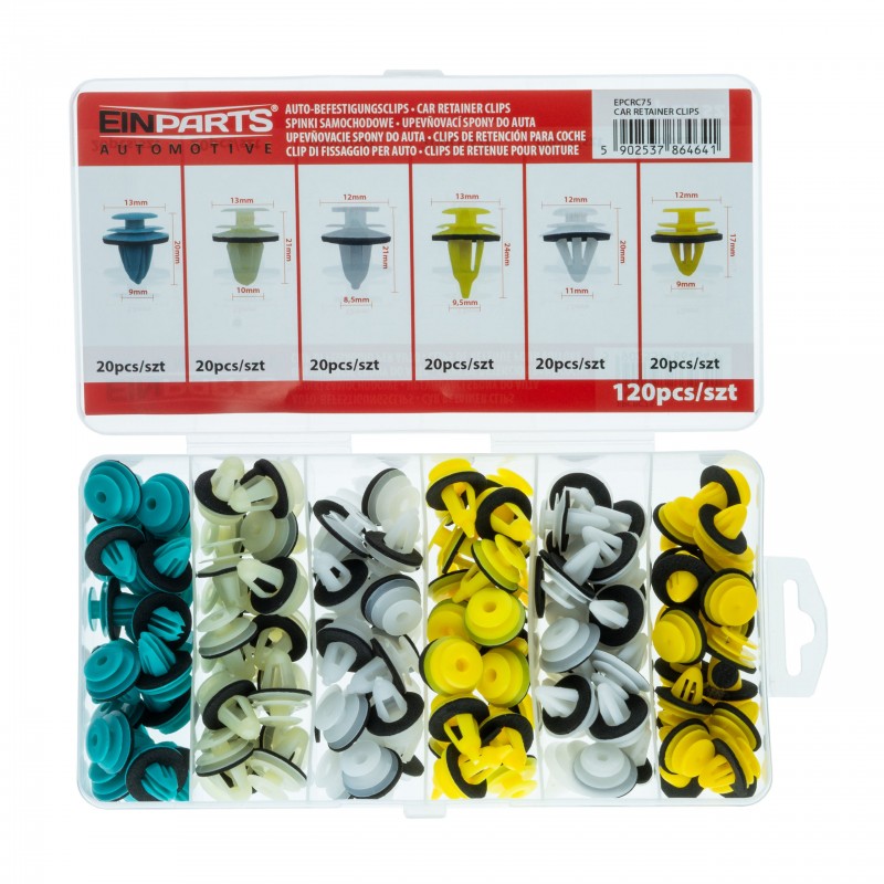 CAIXA DE MOLAS DE FIXAÇAO UNIVERSAIS  120PCS
