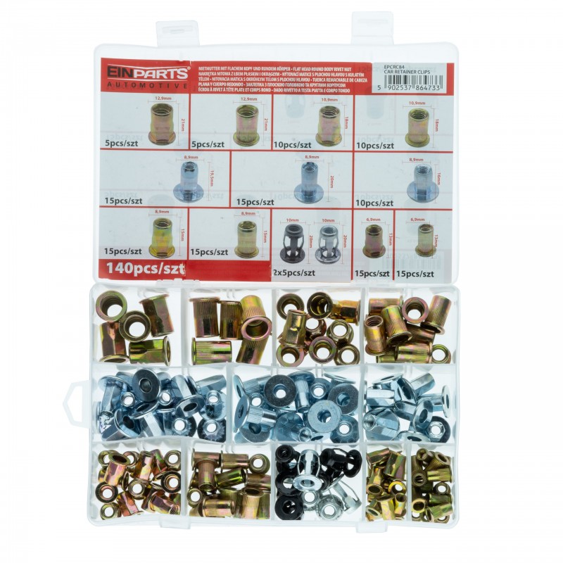 CAIXA PORCAS DE REBITE 140PCS