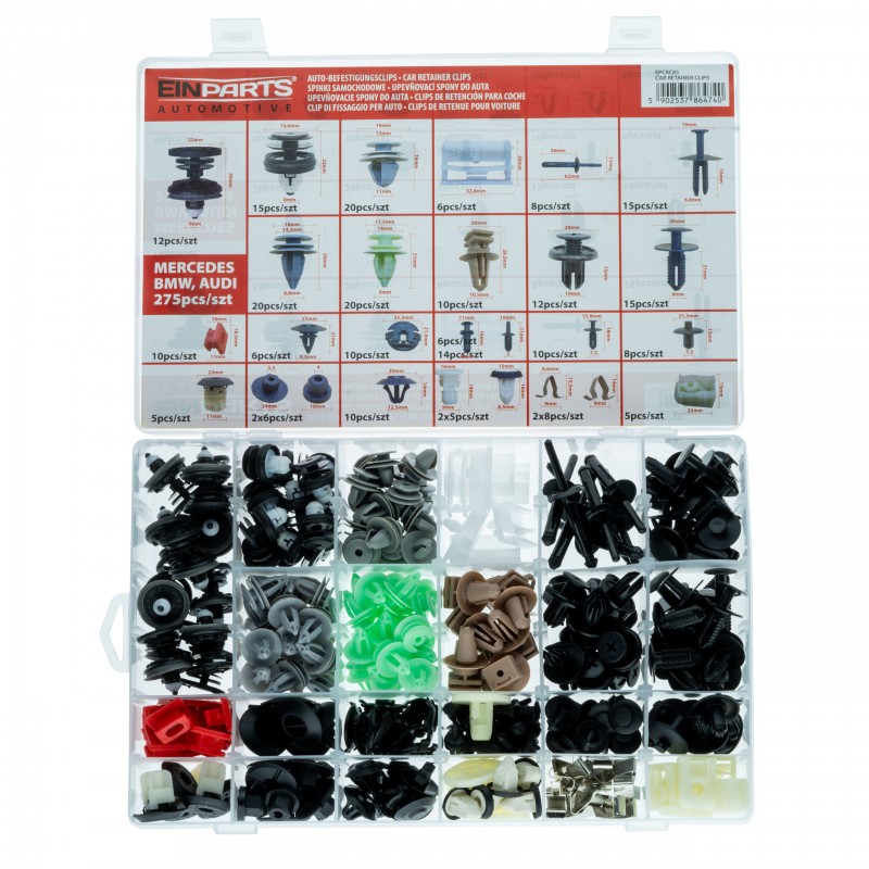 CAIXA DE MOLAS DE FIXAÇAO PARA BMW/AUDI  275PCS