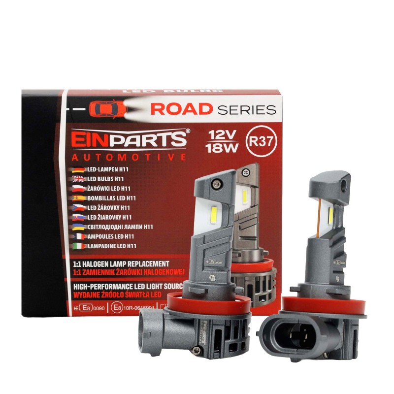 KIT LAMPADAS DE LED H11 18W 2700LM 6500K  9-18V