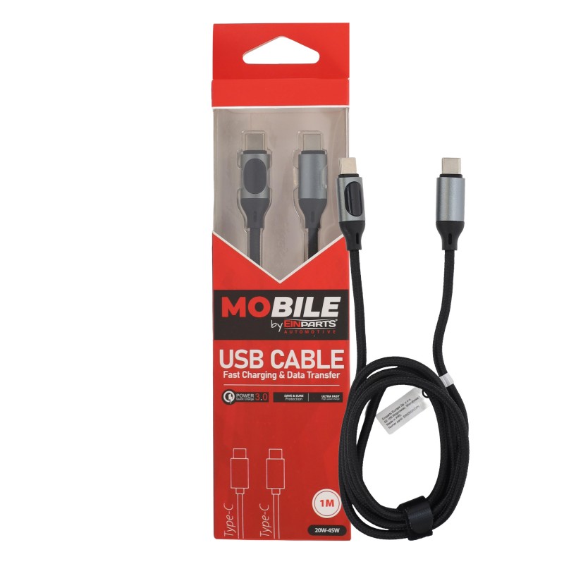CABO USB-C  PARA  USB-C  1M  20-45W