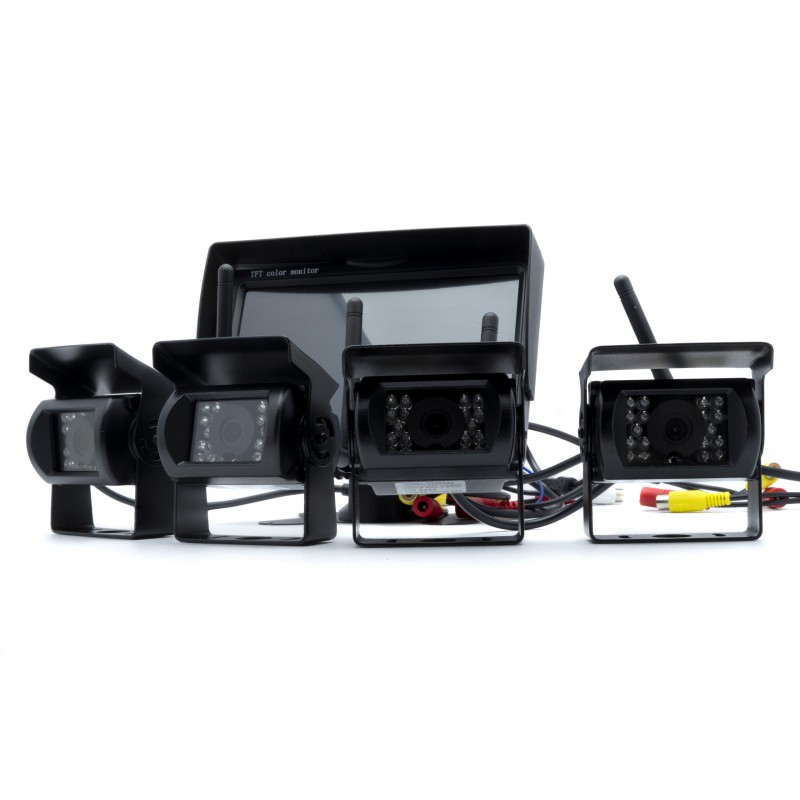 MONITOR COM 4 CAMERAS DE MARCHA TRAS  7´´ PARA CAMIOES