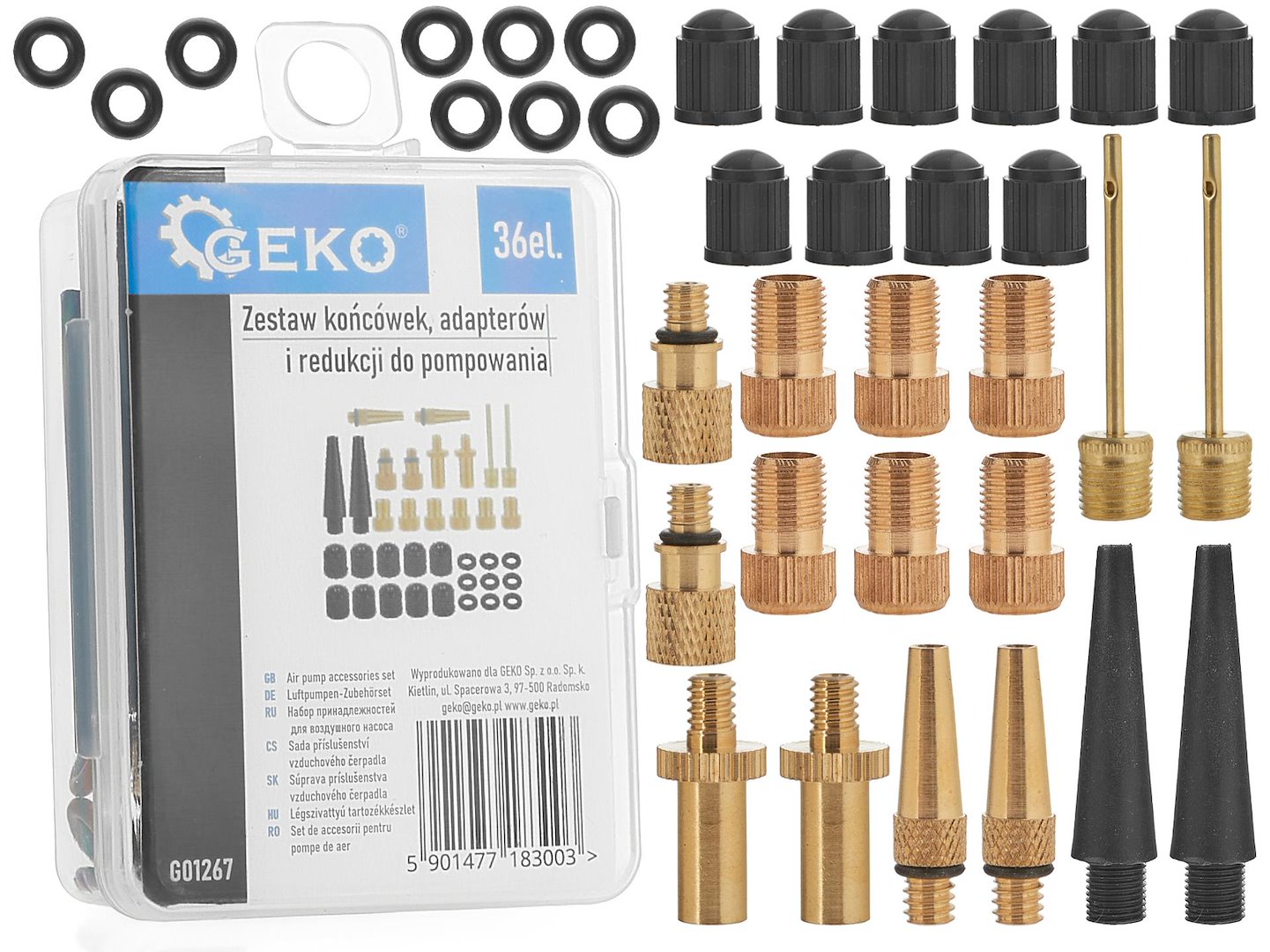 ACESSORIOS PARA BOMBA DE AR  36PCS