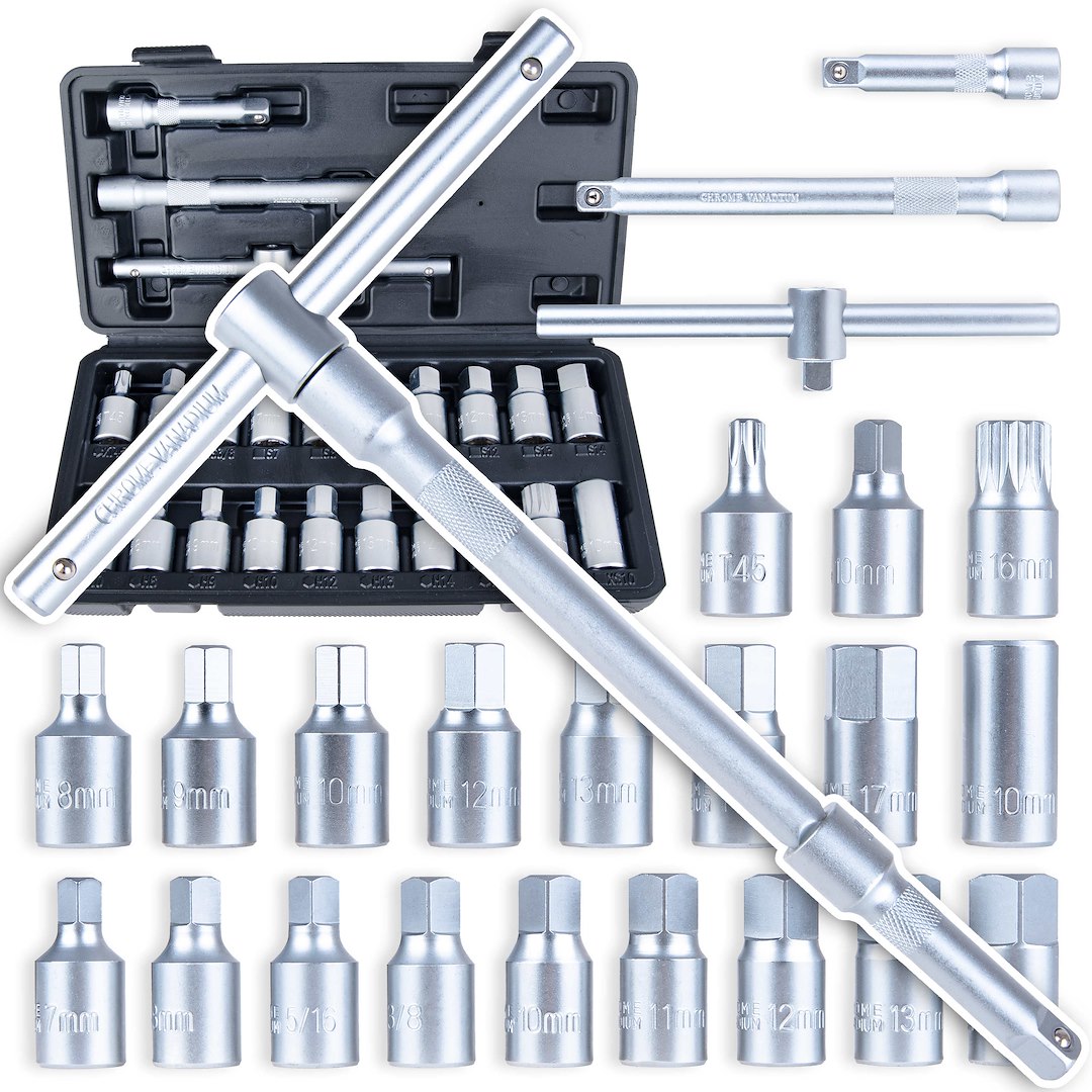 QUADRILATERO E ESCORREDOR DE OLEO HEXAEDRICO 23PCS