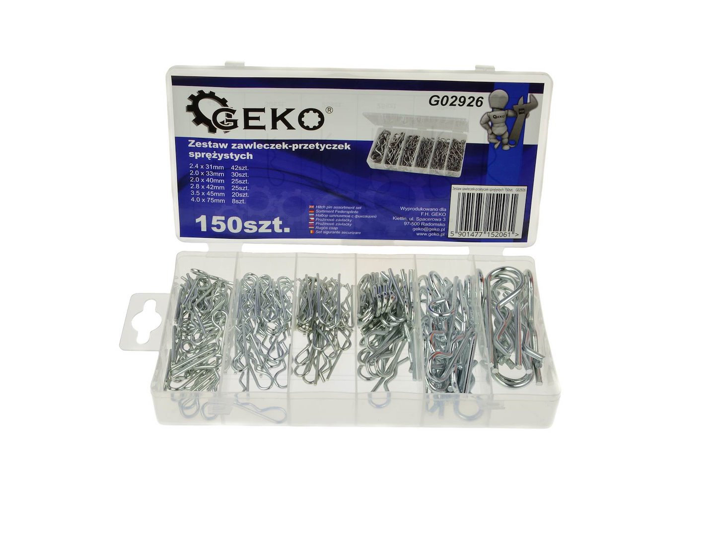 CAIXA DE GRAMPOS SORTIDOS (150 PCS)