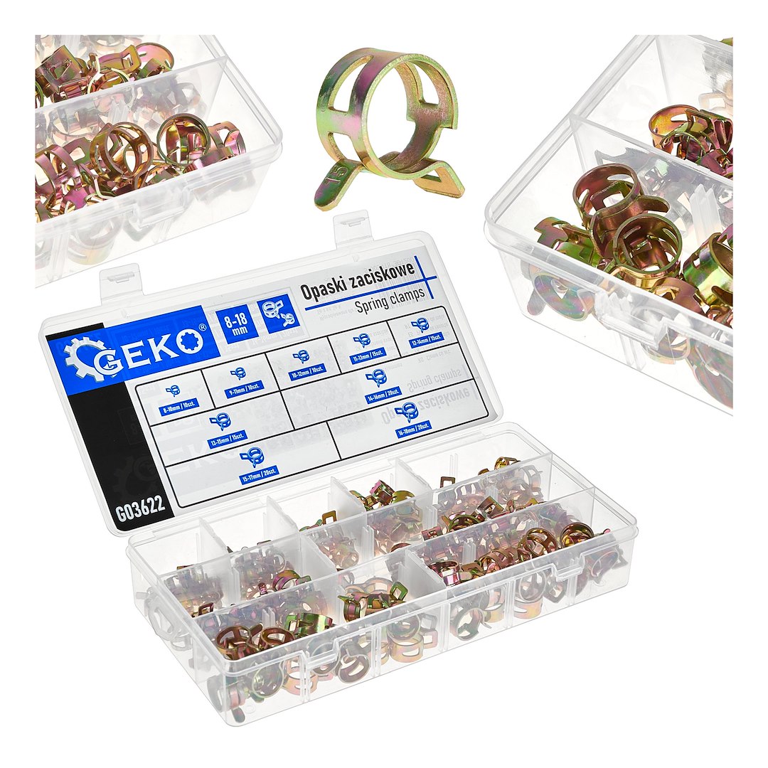 CAIXA DE GRAMPOS DE MOLA SORTIDOS (135 PCS)