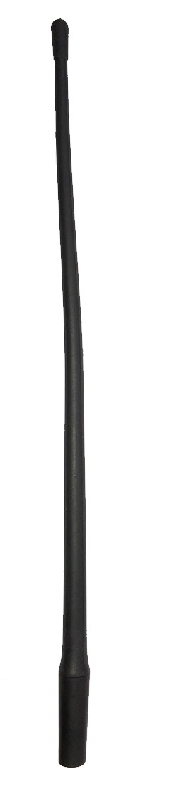 HASTE ANTENA 34CM  M4/5/6 EM BORRACHA FLEXIVEL