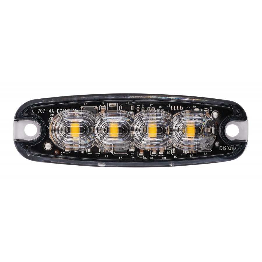 FAROLIM STROBE AMBAR  4 LEDS 12/24V