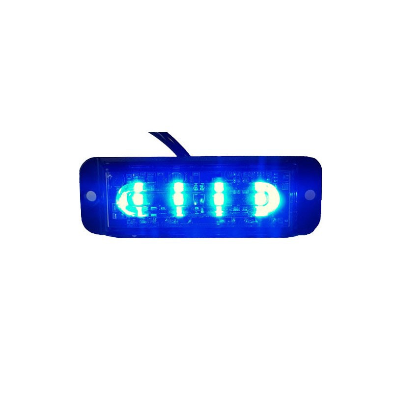 FAROLIM STROBE AZUL 4 LEDS 12/24V