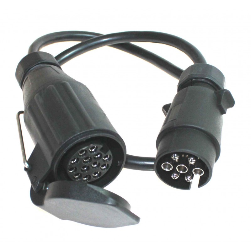 ADAPTADOR 7 POLOS MACHO E 13 POLOS FEMEA C/EXTENSAO