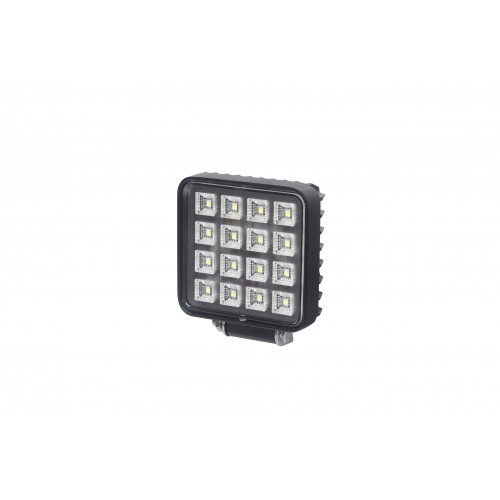 FAROL DE TRABALHO 16 LEDS QUADRADO C/INT
