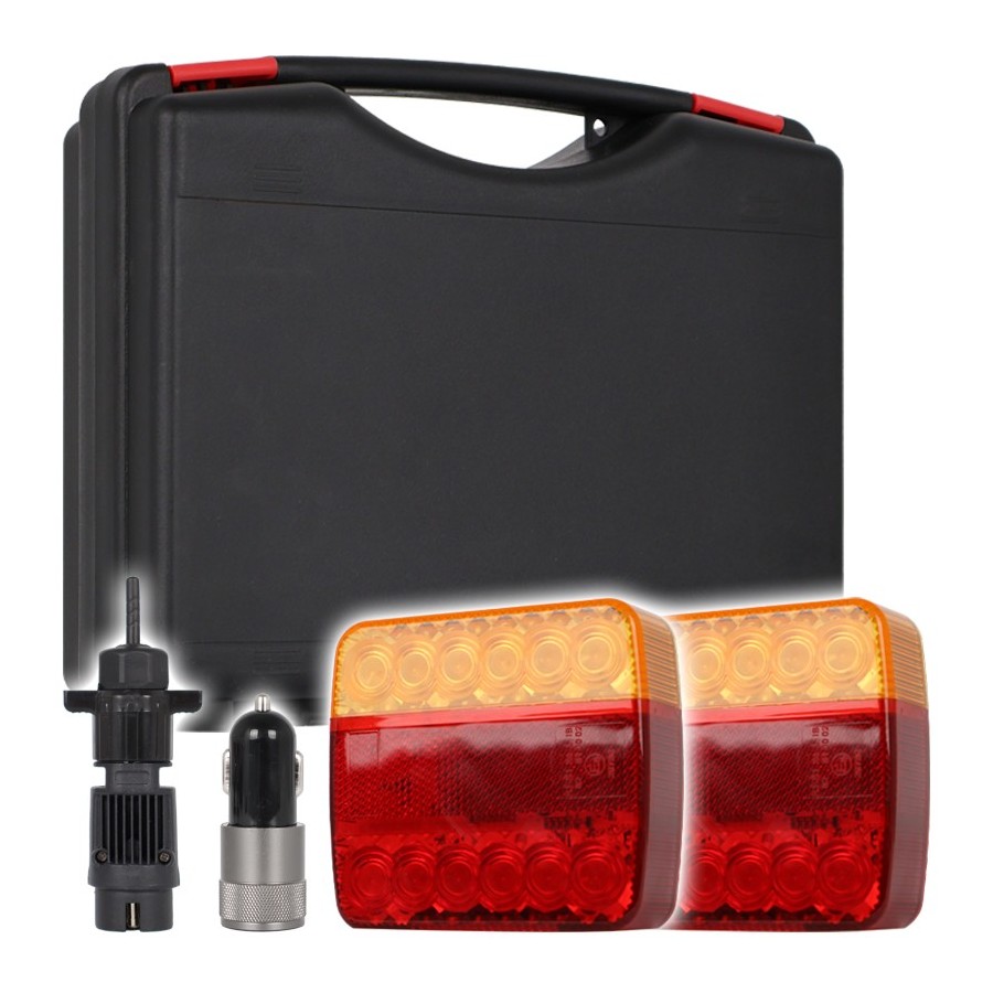 KIT SINALIZAÇÃO TRASEIRA LED MAGNETICO 12V WIRELESS