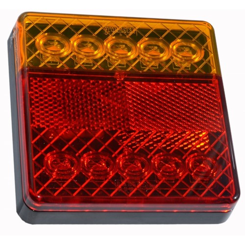 FAROLIM QUADRADO EM LED 4 FUNÇOES 12V