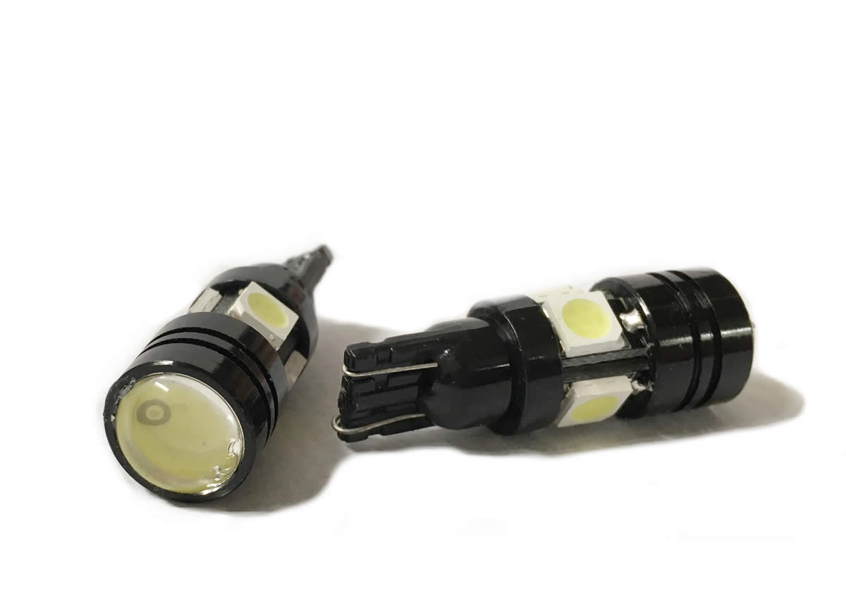 LEDS T10 SEM CASQUILHO 4+1 SMD CANBUS BRANCOS