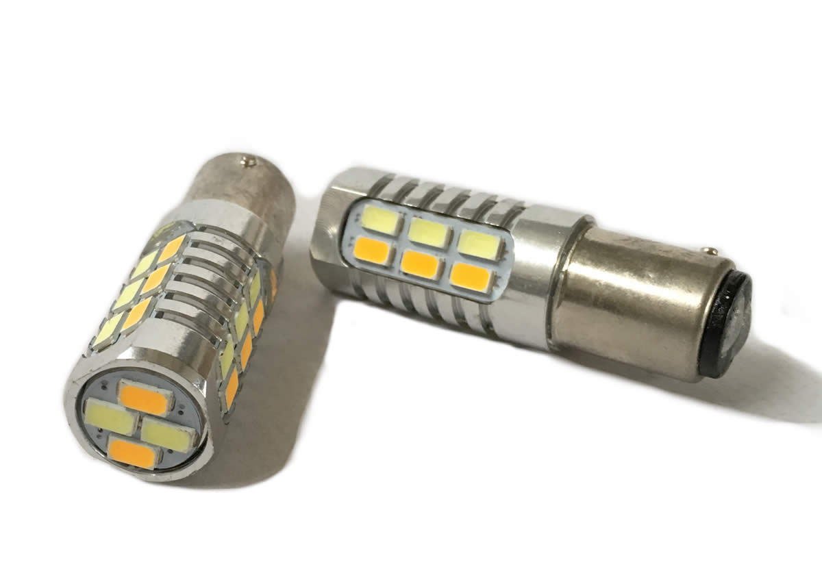 LEDS 12V21/5W C/CASQ DESCENT.22SMD CANBUS BR/AM