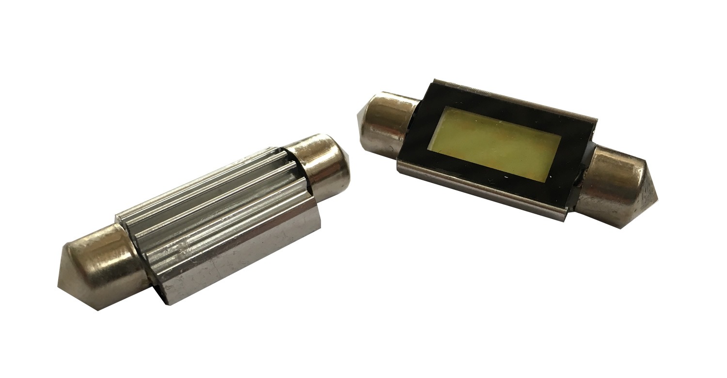 LED TUBULAR 3W 39MM COB BRANCO 12V