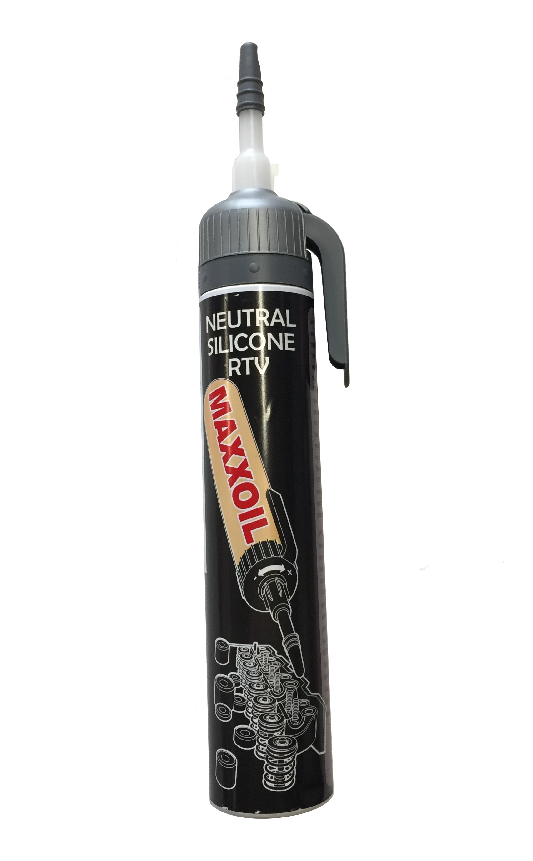 MASSA DE SILICONE PRETO AUTOMATICO DOSEADOR 200ml