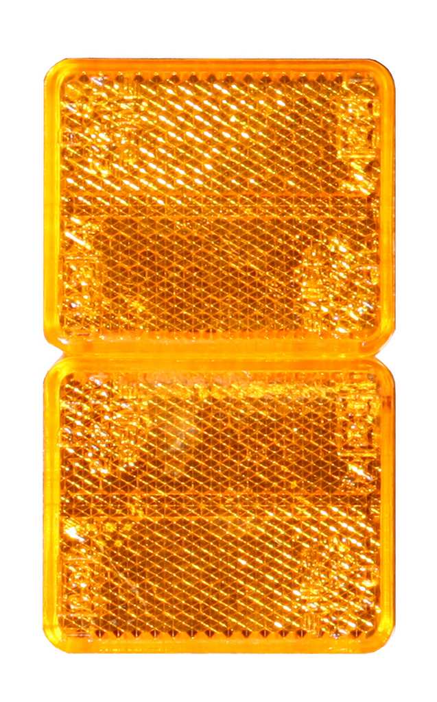 REFLECTOR AMBAR RECTANGULAR 70X46MM ADESIVO R4