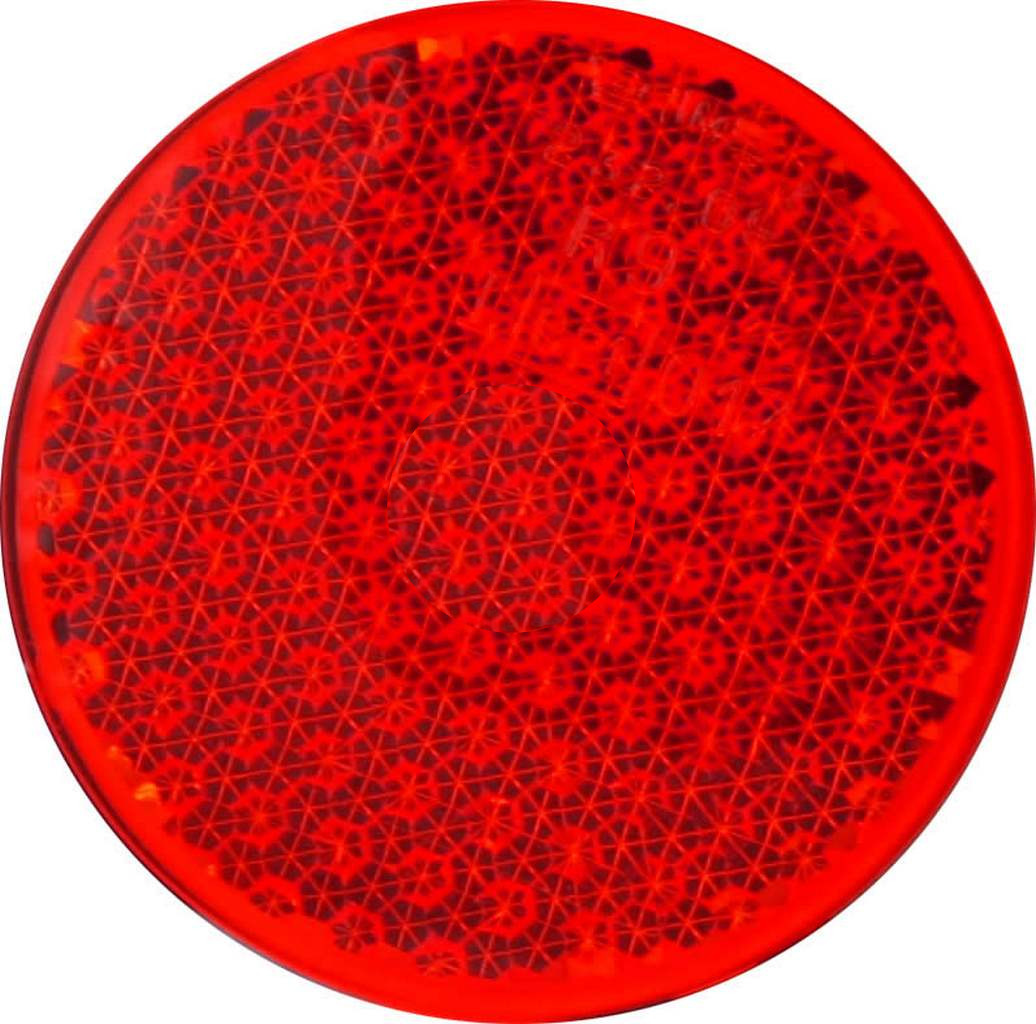 REFLECTOR REDONDO VERMELHO - 60MM