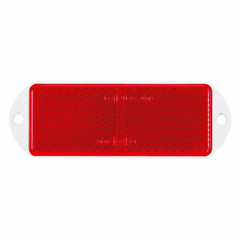 REFLECTOR VERMELHO RECTANGULAR 108X38MM PARAFUSO  R12
