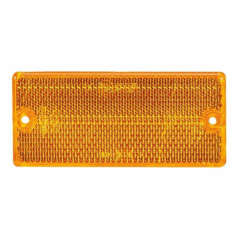 REFLECTOR AMBAR RECTANG. 90X40mm ADESIVO R14