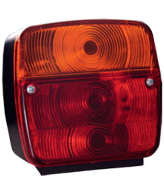 FAROLIM  AMBAR/VERMELHO 3LAMP 4POS