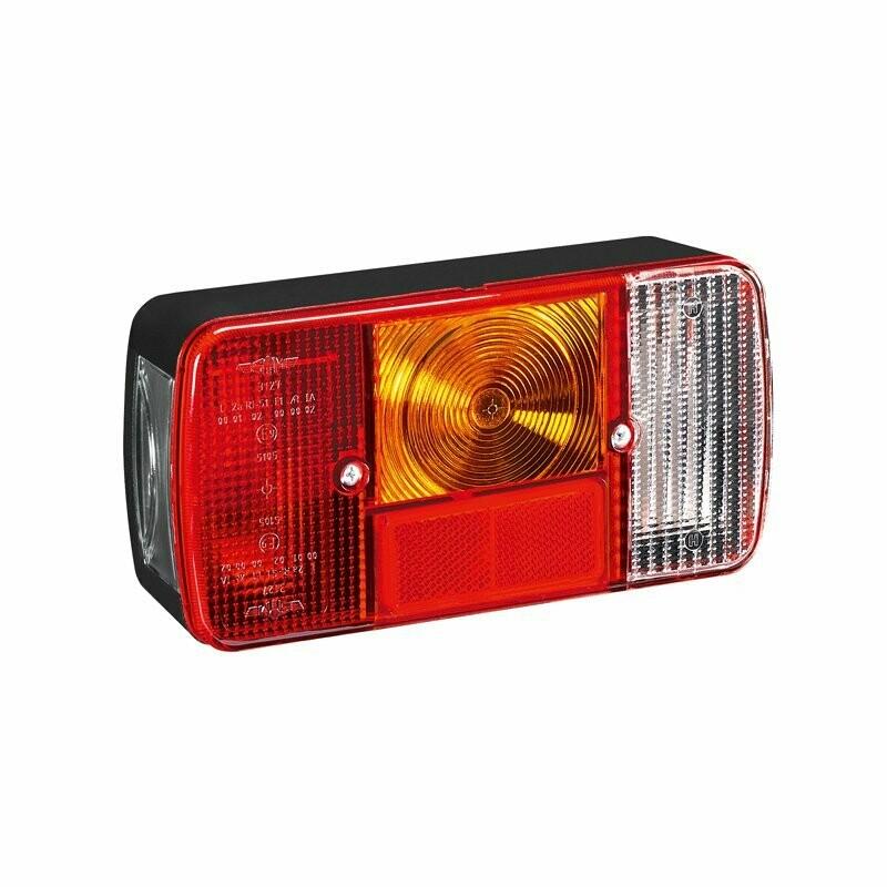 FAROLIM DIREITO AMBAR/VERMELHO/BRANCO MATRICULA