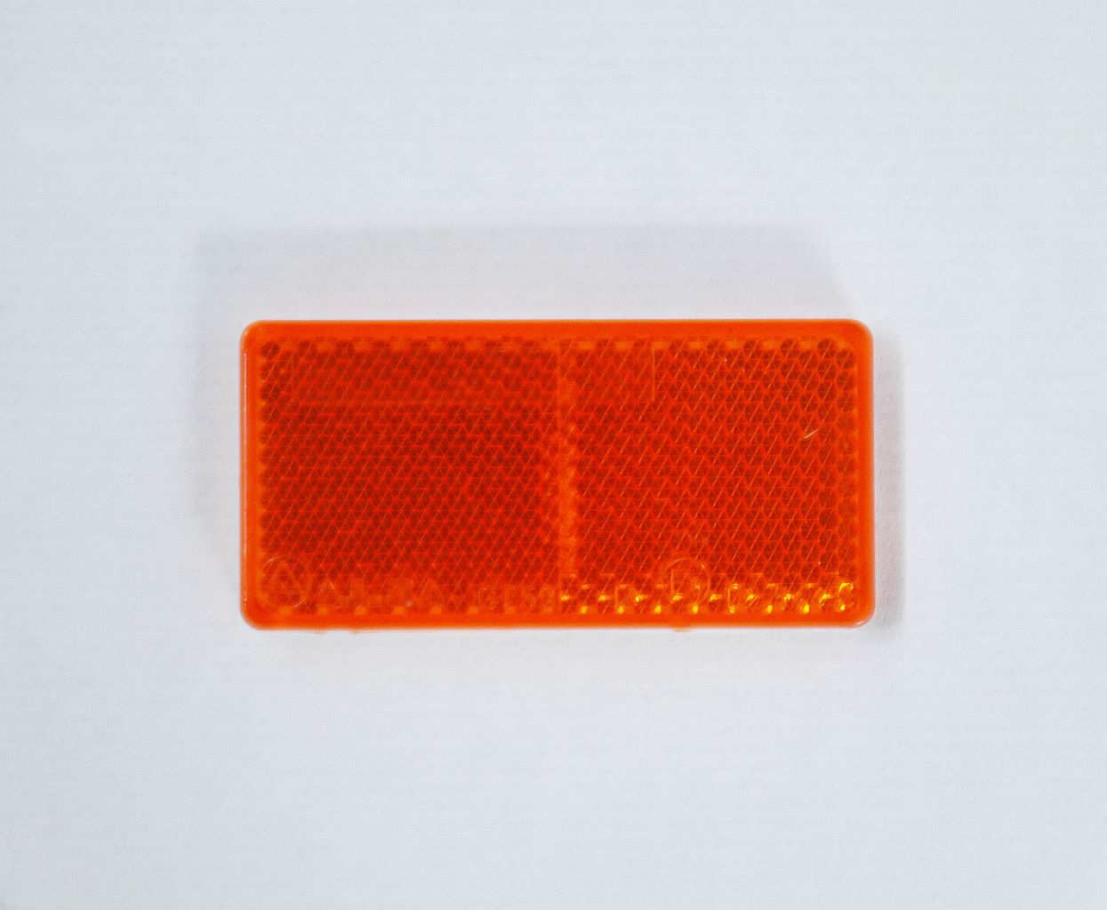 REFLECTOR RECTANGULAR  71X35MM LARANJA C/ADESIVO