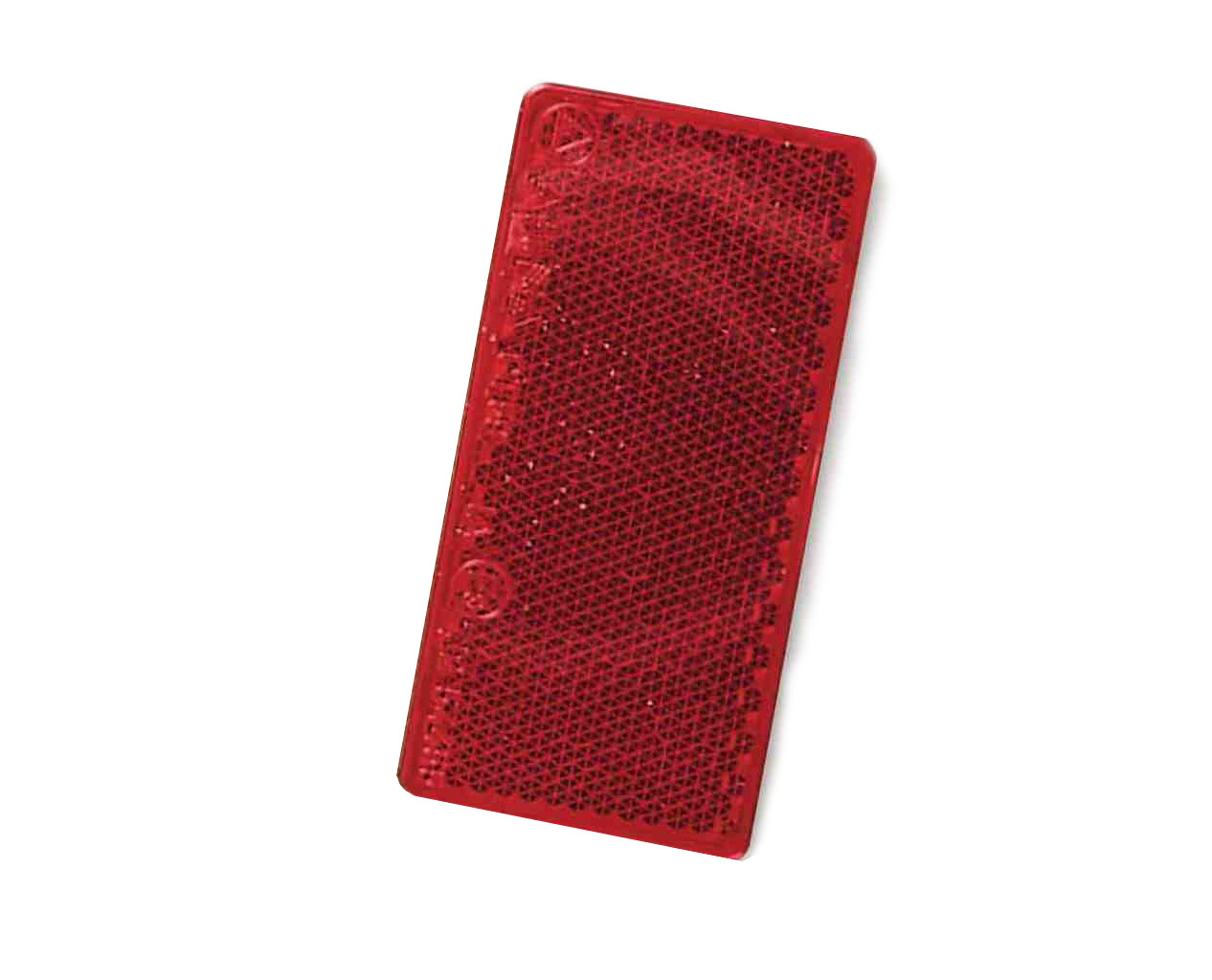 REFLECTOR RECTANGULAR  71X35MM VERMELHO C/ADESIVO