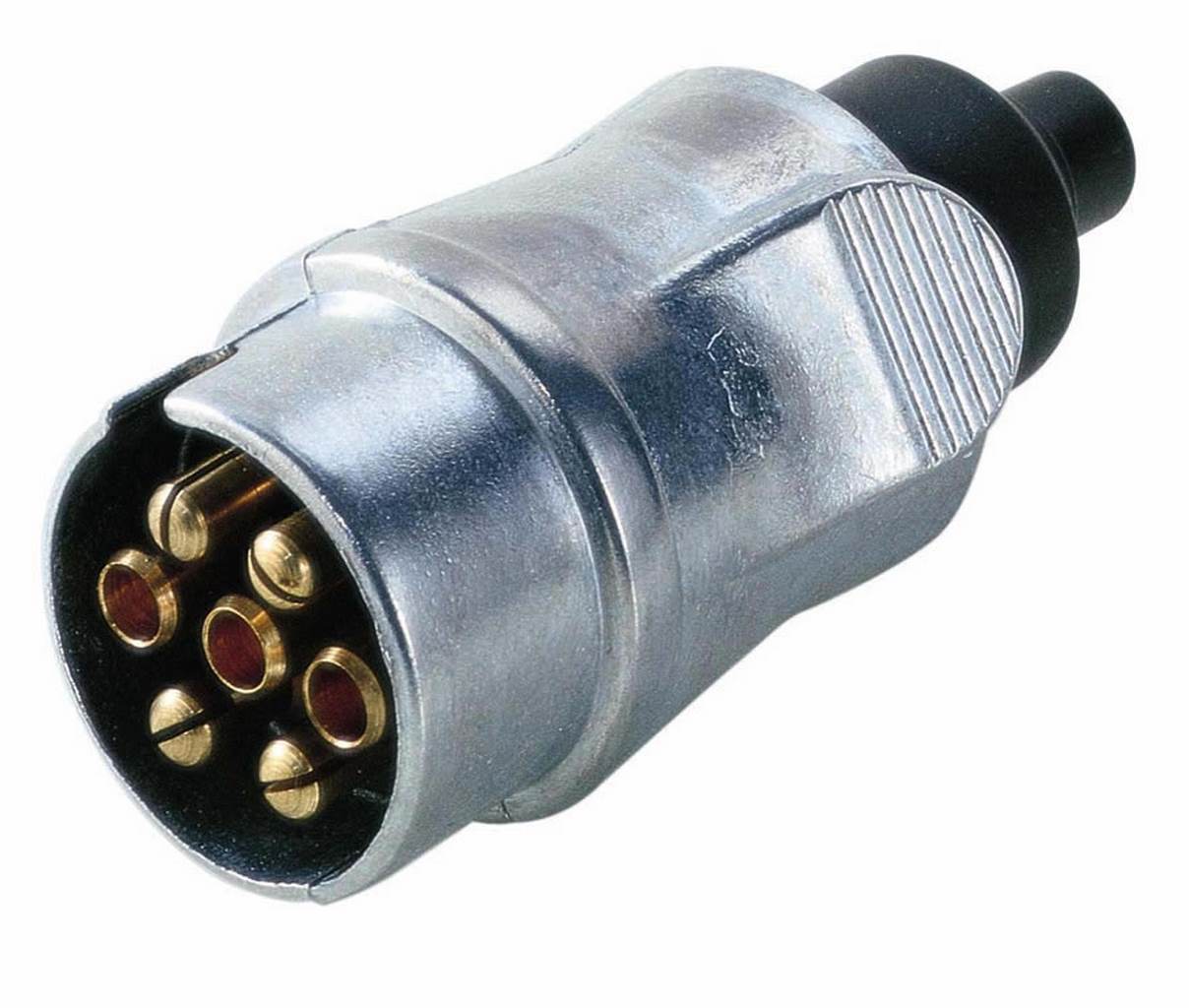 FICHA MACHO DE 7 PINOS EM METAL