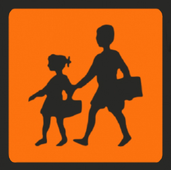 AUTOCOLANTE TRANSPORTE ESCOLAR  17X17