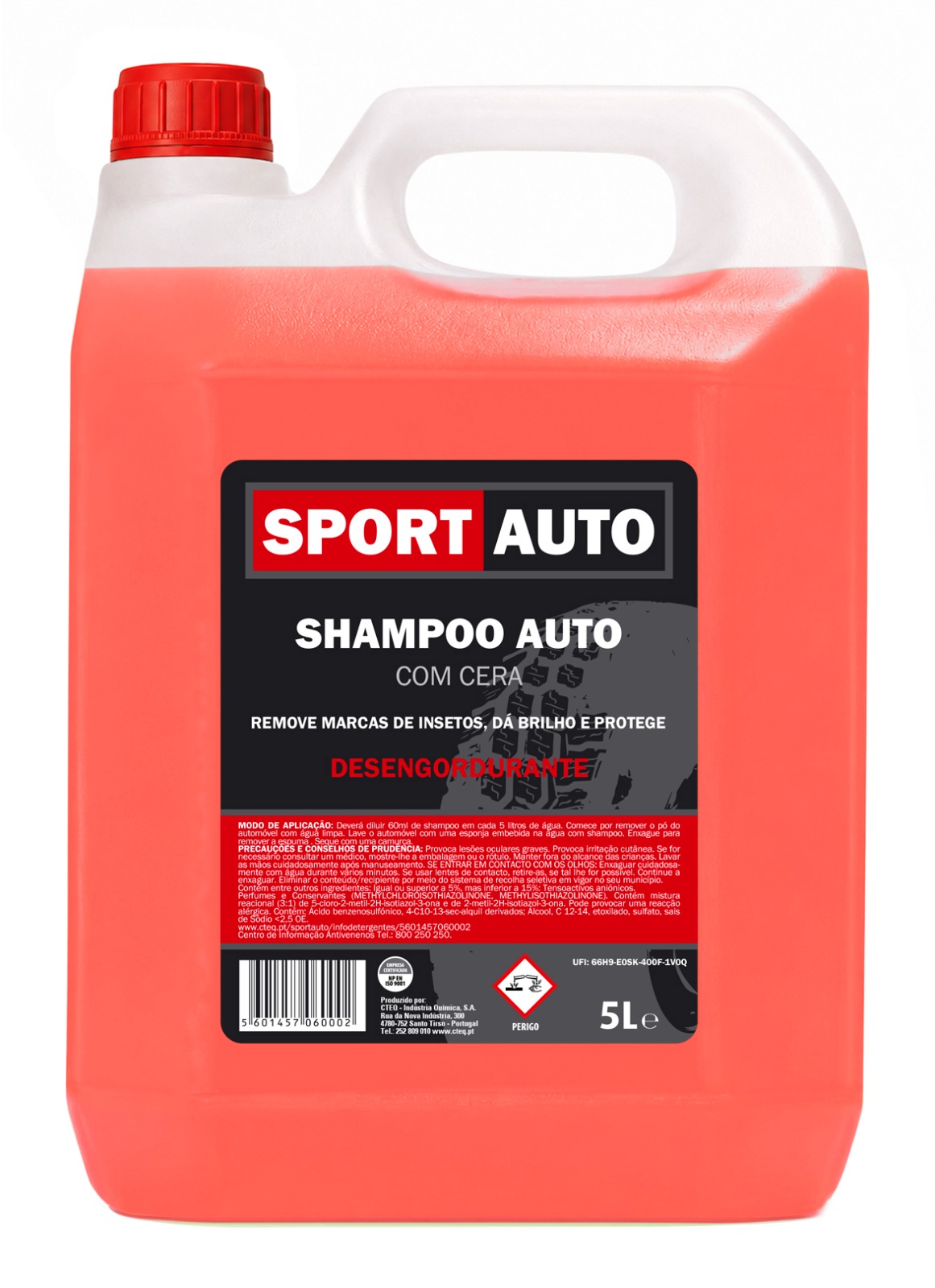 SHAMPOO AUTO COM CERA 5L SPORT AUTO
