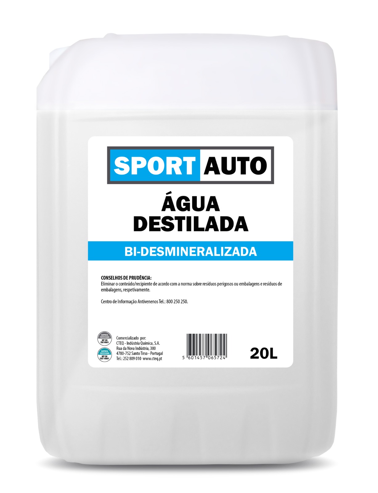 AGUA DESTILADA 20LTS SPORT AUTO