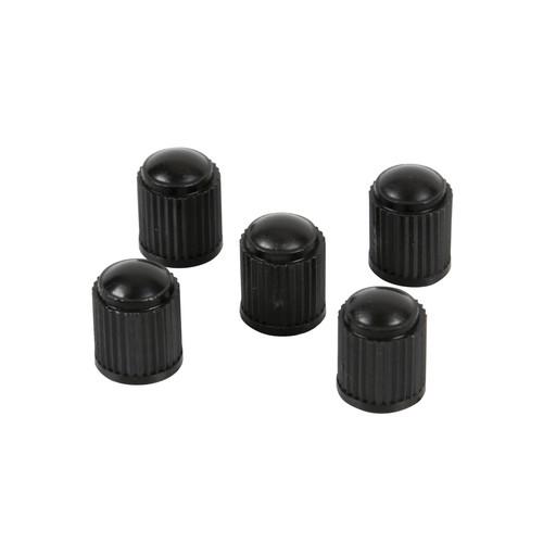 TAMPAS DE VALVULAS PRETAS 5 PCS