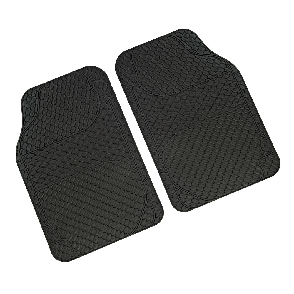 TAPETES FRENTE 2PC PRETO EM PVC 