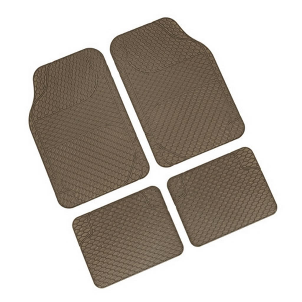 TAPETES EM PVC BEIGE 4PCS 