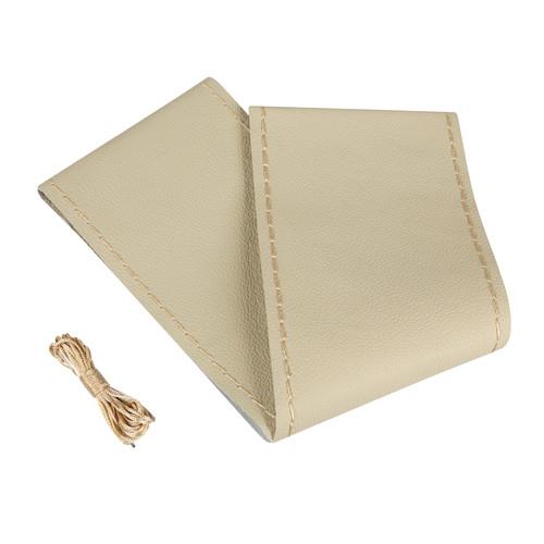 CAPA DE VOLANTE EM PELE BEJE (DE COZER C/AGULHA) 37/39CM