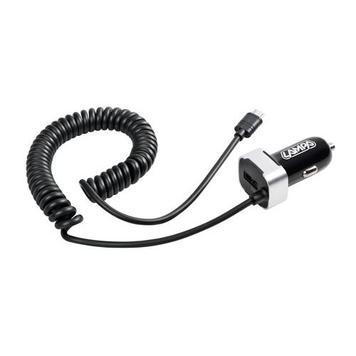 MICRO USB CHARGER + EXTRA USB PORT 2400MA 12/24V