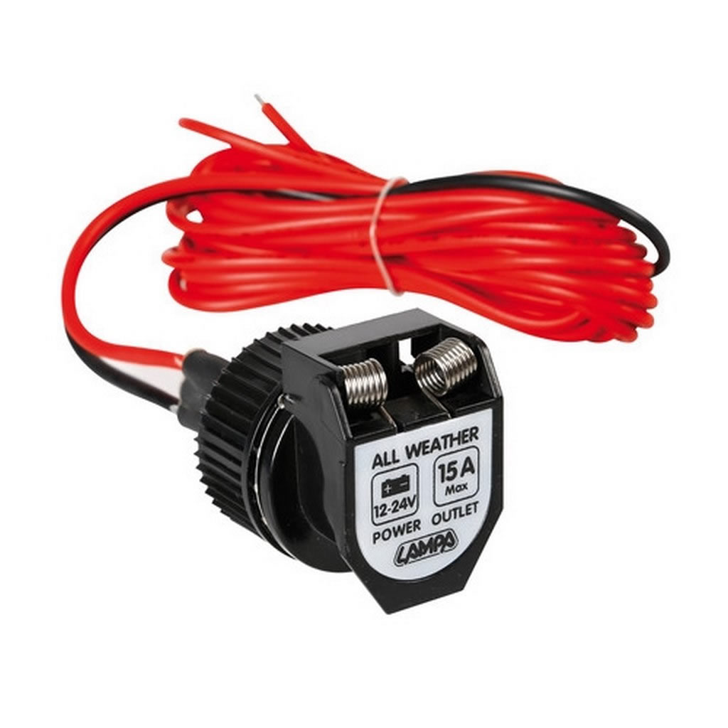 TOMADA DE CORRENTE PARA USO EXTERNO 12/24V