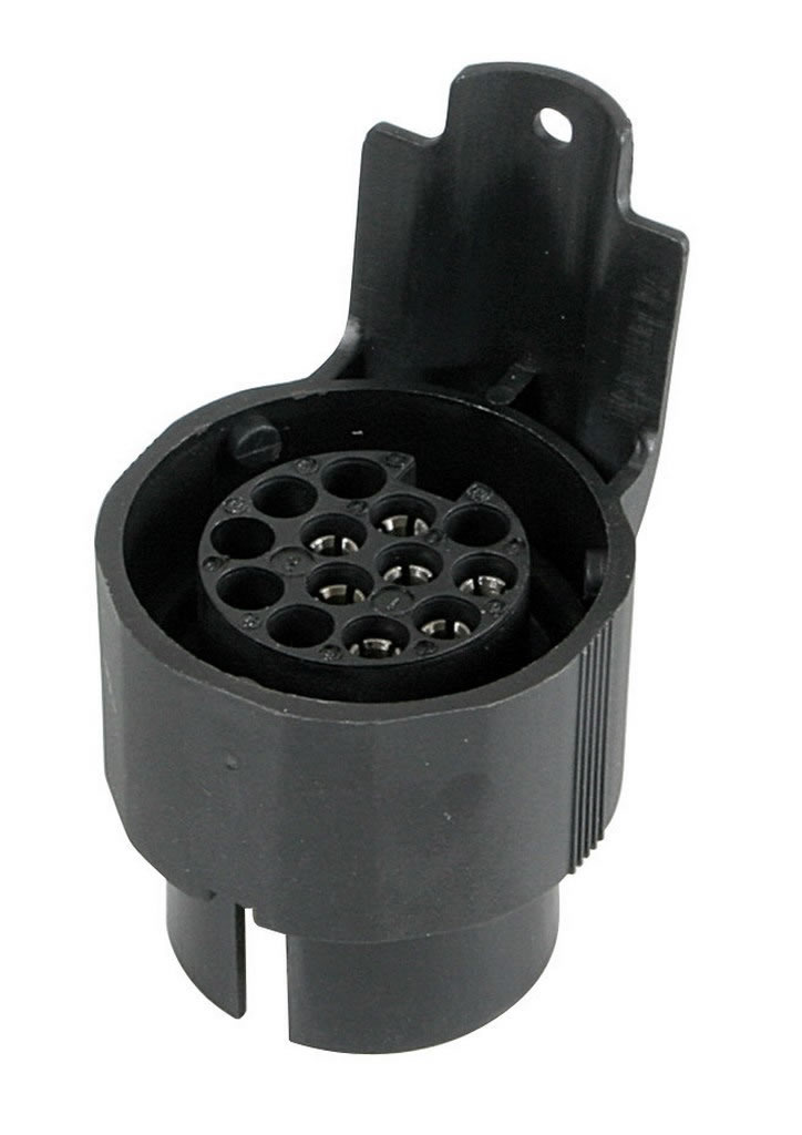 ADAPTADOR 7 POLOS MACHO PARA 13 POLOS FEMEA
