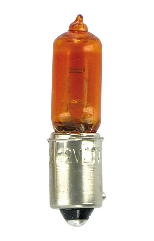 LAMPADAS MICRO AMBAR 12V 21W COM CASQUILHO EM BLISTER