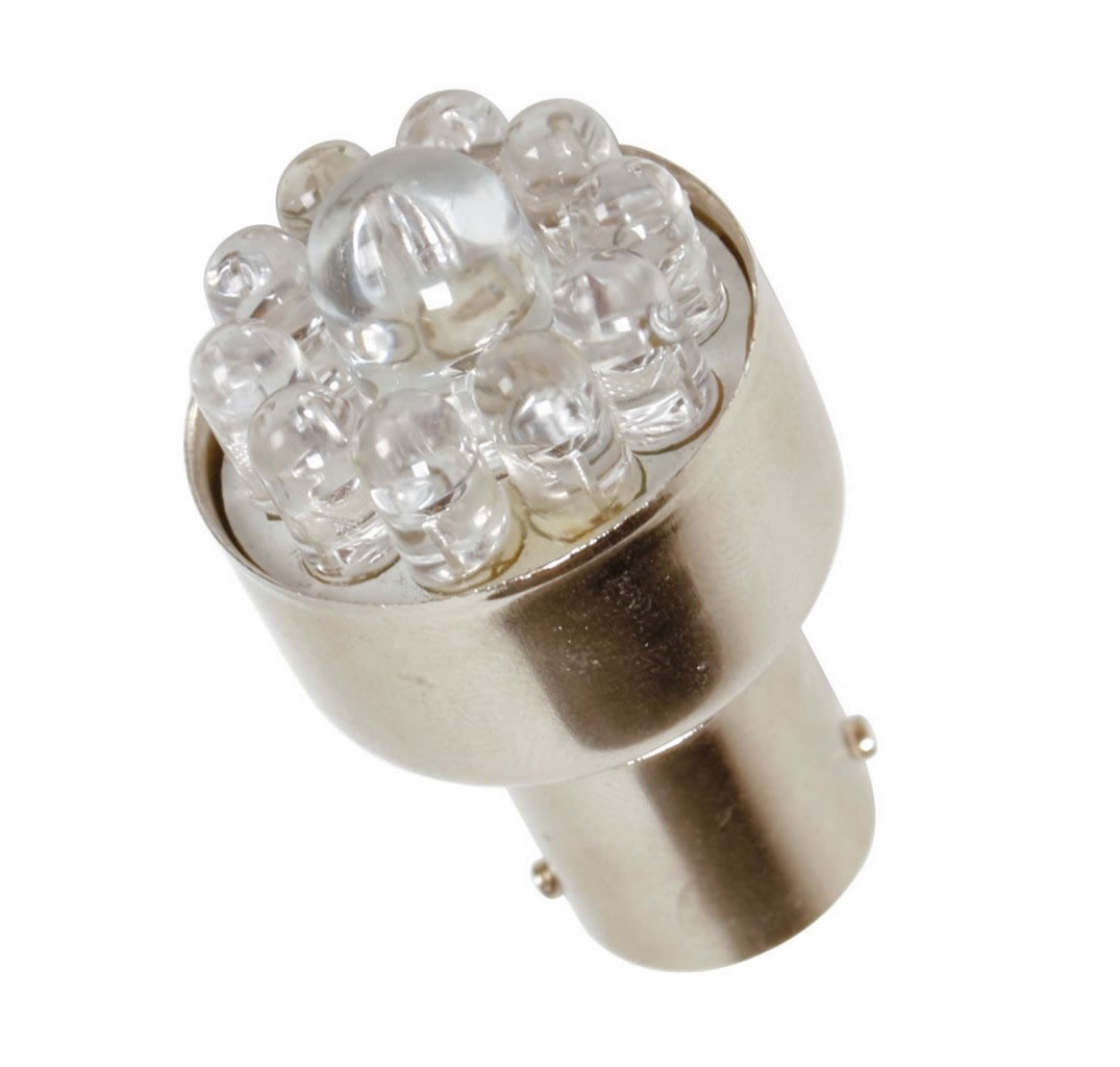 LAMPADA MULTI-LEDS 21W COR LARANJA POLOS CENTRADOS