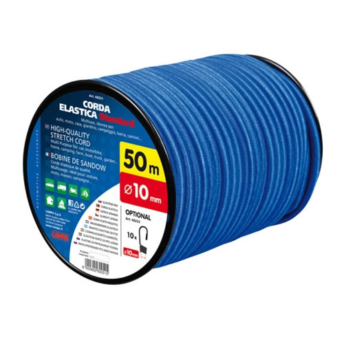 ROLO DE CORDA ELASTICA 10mm X 50 MTS