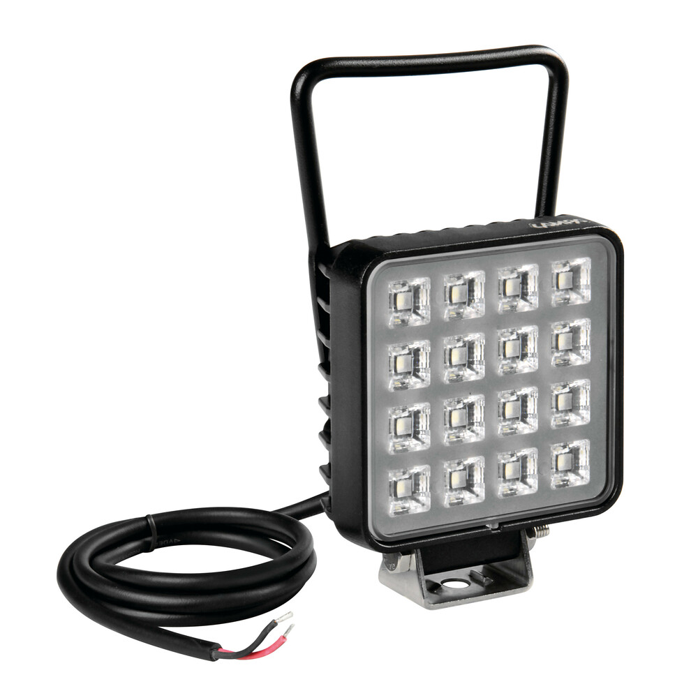 FAROL DE TRABALHO 16 LEDS 10/30V C/INTERRUPTOR