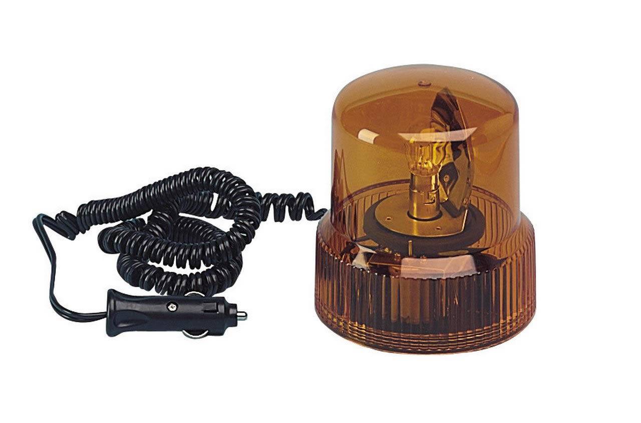 ROTATIVO MAGNETICO 12V LARANJA (LAMPADA 21W)